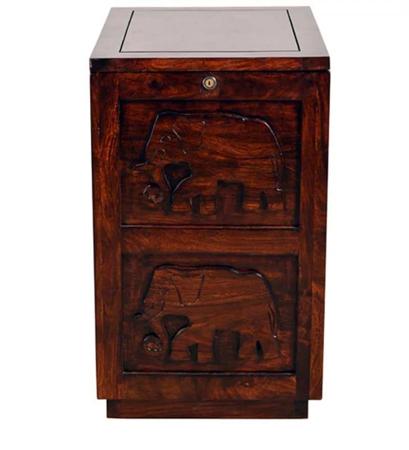 Handcrafted Sheesham Wood Bar Cabinet view 5