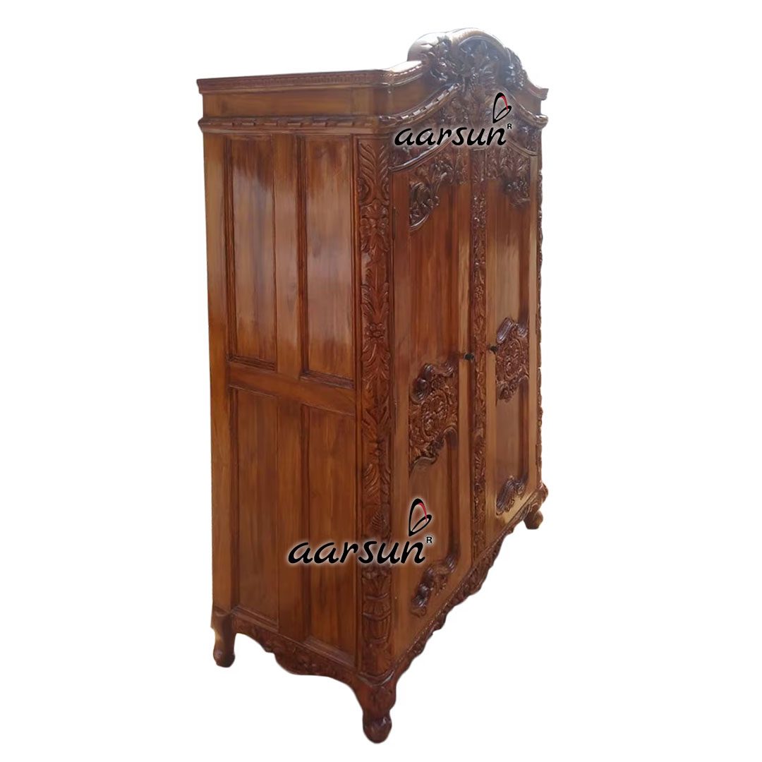 Handmade Wooden Almirah / Wardrobe view 4