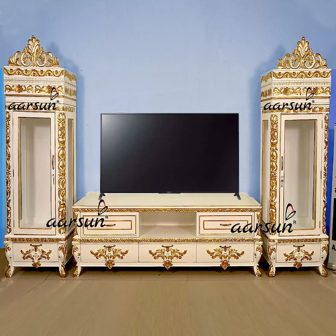 Modern Design Tv Unit with Showcase