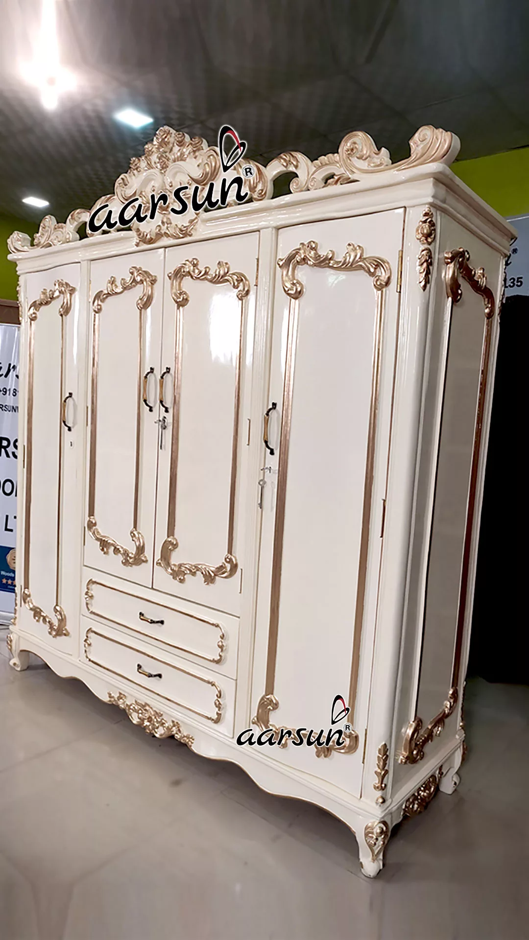 Royal Wooden Wardrobe view 3