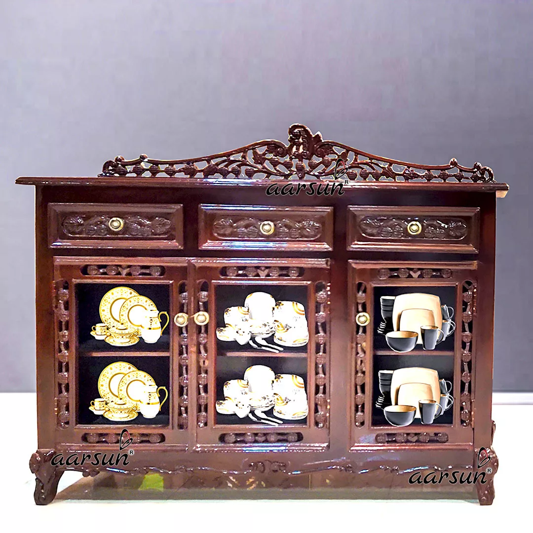 Solid Wood SideBoard Cabinet Design