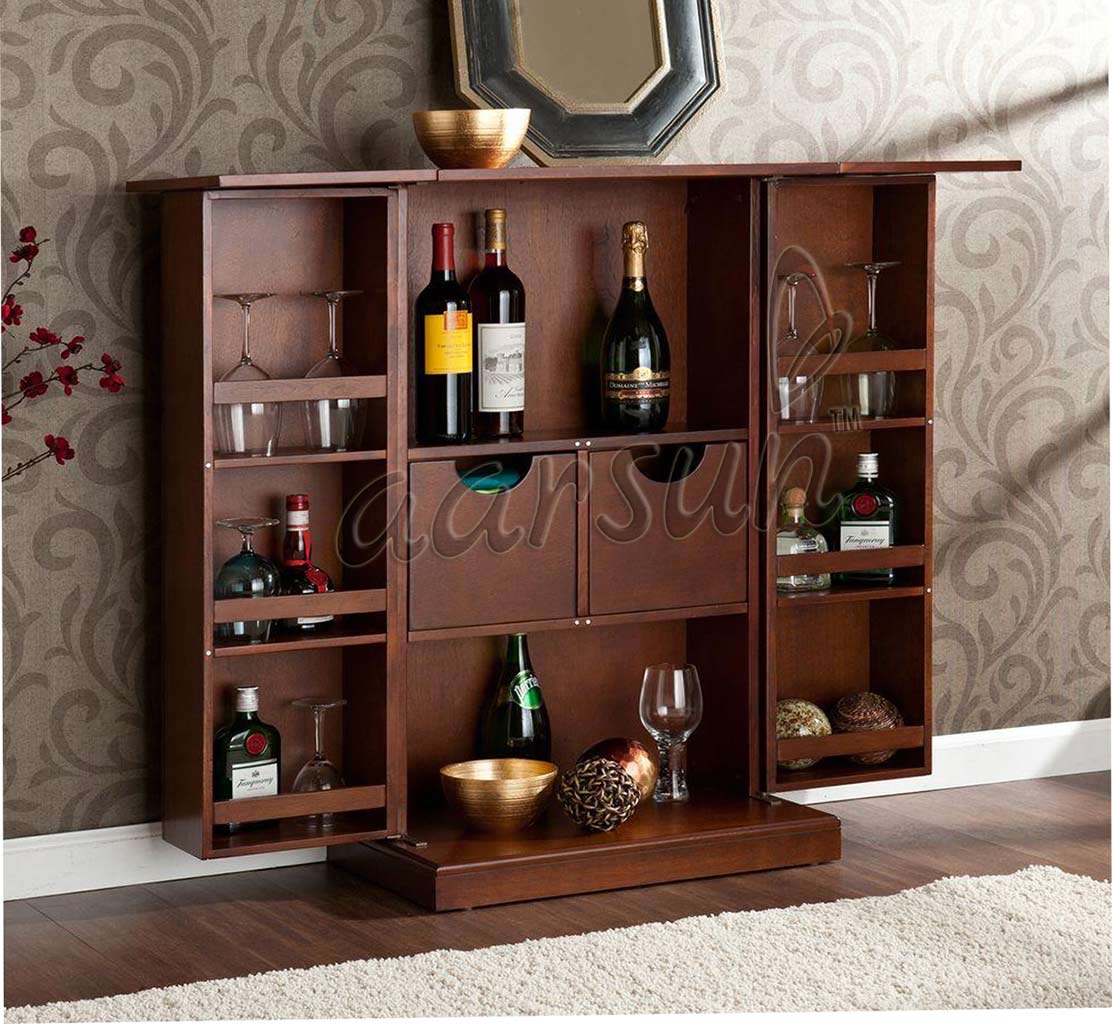 Wooden Antique Bar Rack