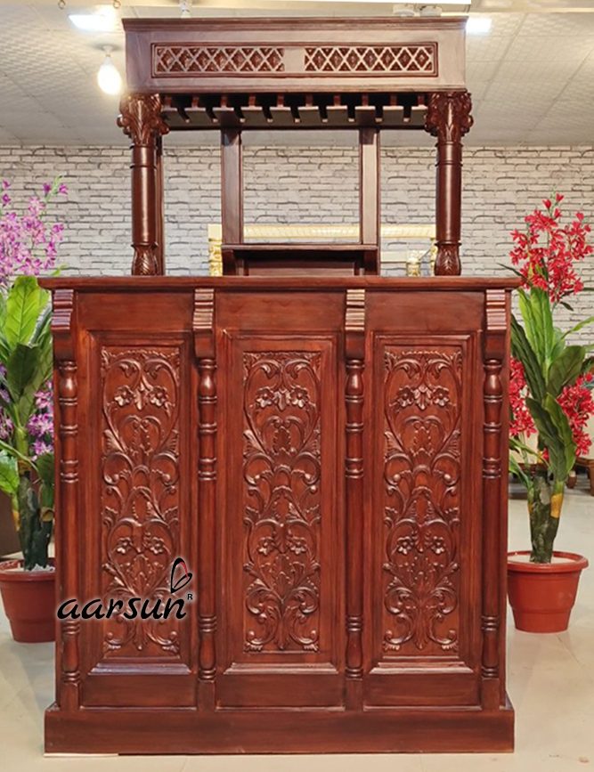 Wooden Bar Cabinet   view 5