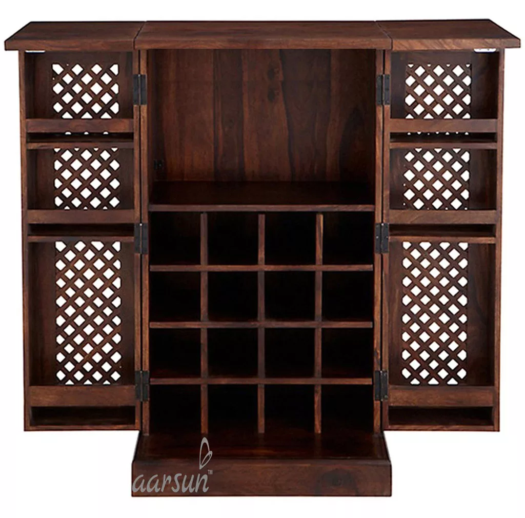 Wooden Door Bar Cabinet view 3