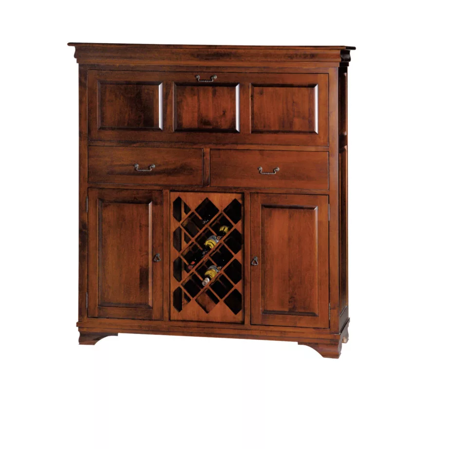 Wooden Handcrafted Bar Cabinet view 4